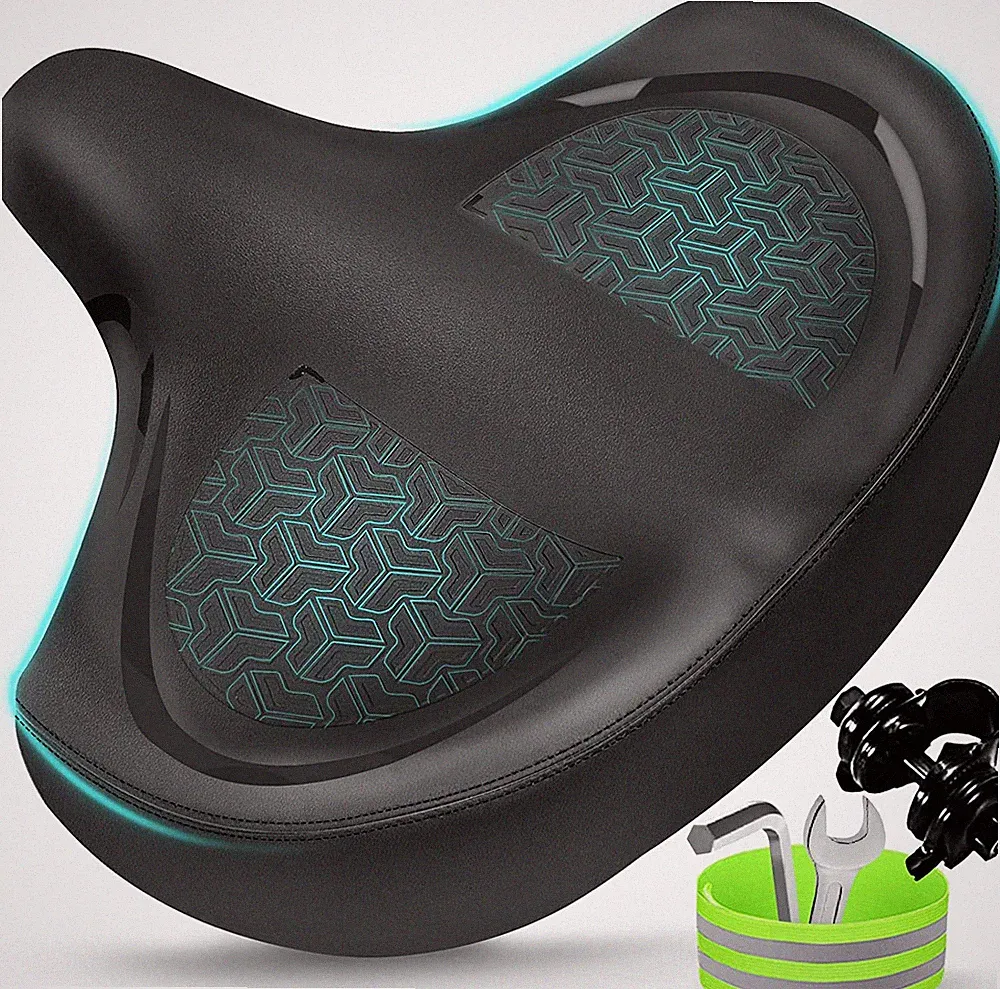 Bicycle Seat, Bike Seat for Women Men Extra Comfort Wide, Oversized Comfortable