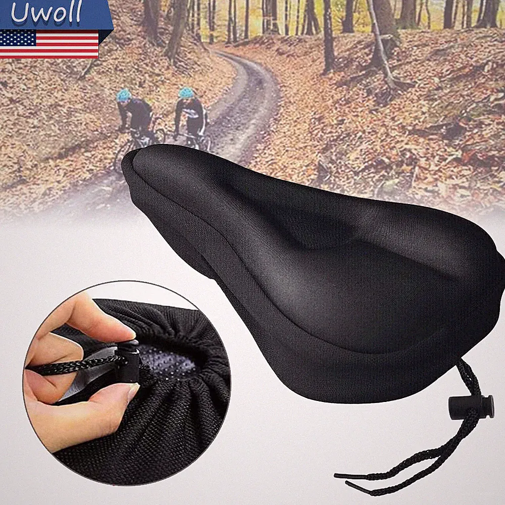 Bike Seat Cushion Cover Soft Padded Mountain Bicycle Saddle Comfort Seat Covers