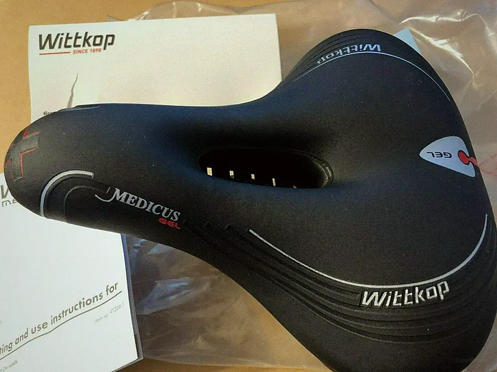 New Wittkop Comfort Gel Bike Seat, Soft Padded Bicycle saddle