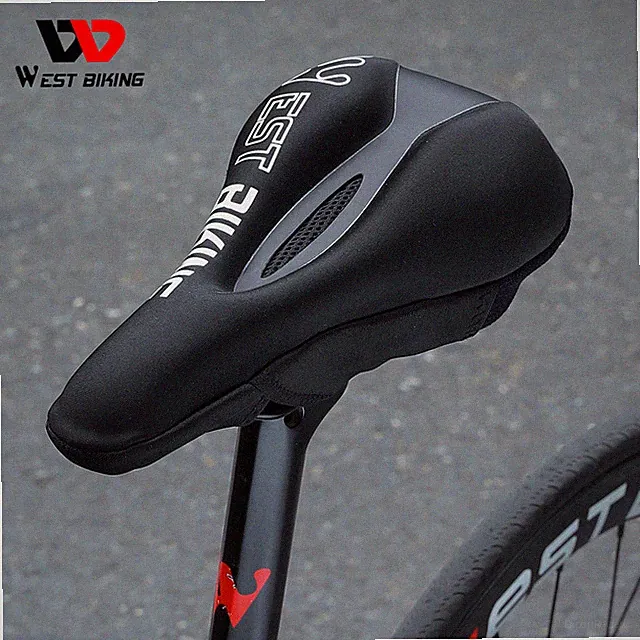 WEST BIKING Bicycle Saddle Cover Gel Memory Foam Comfort MTB Bike Seat Cushion