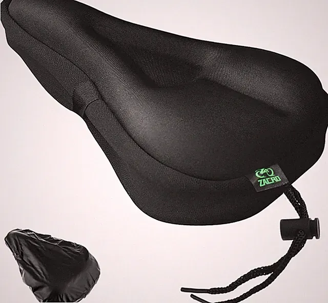 Zacro Bike Seat Cushion - Gel Padded Bike Seat Cover for Men Women Comfort